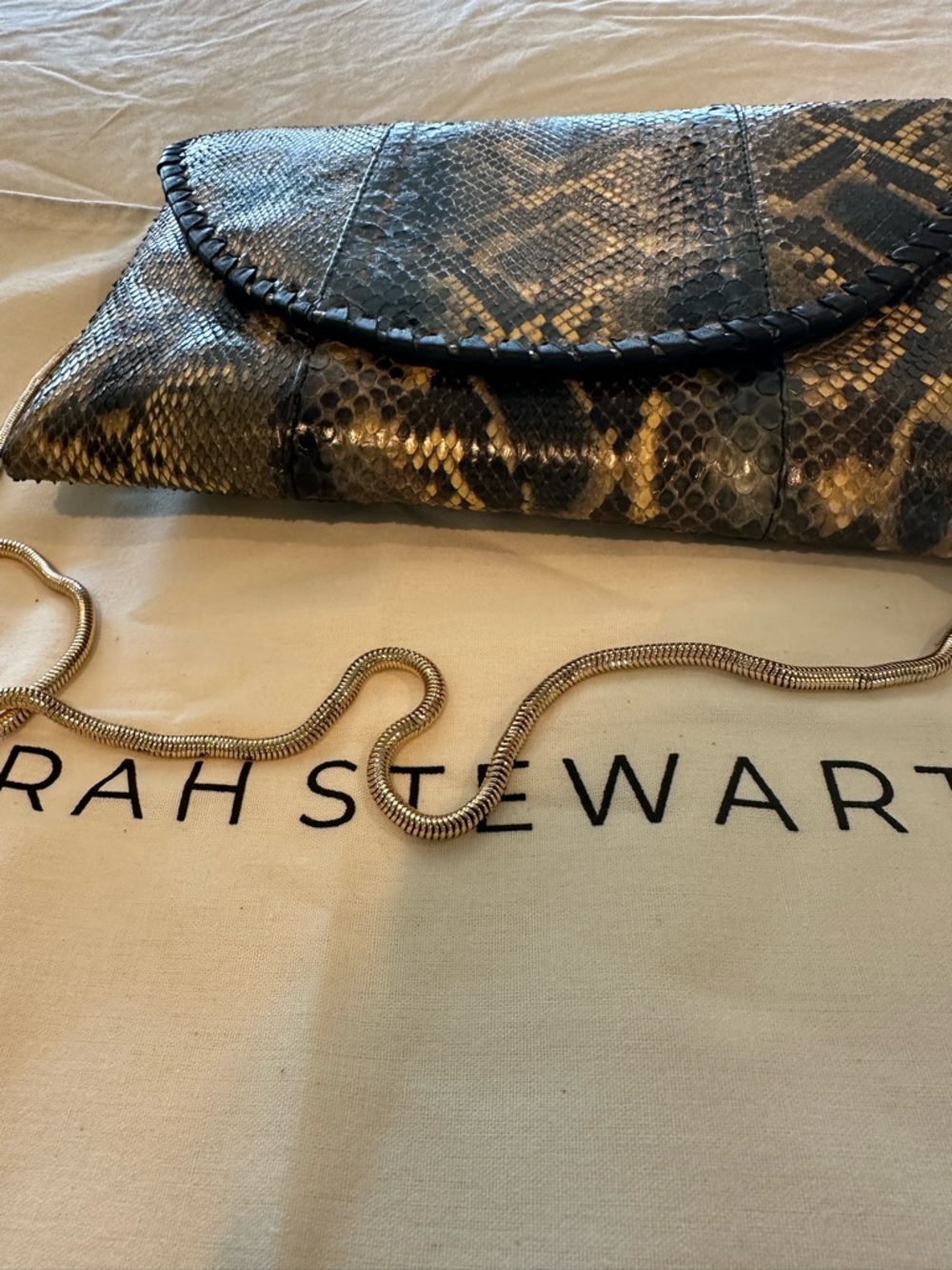 Sarah Stewart Envelope Clutch - Forest Python - Picture 6 of 10